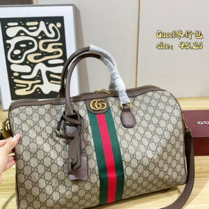 GUCCI Style Large Capacity Travel Duffle Bag (Premium Weekender Bag)